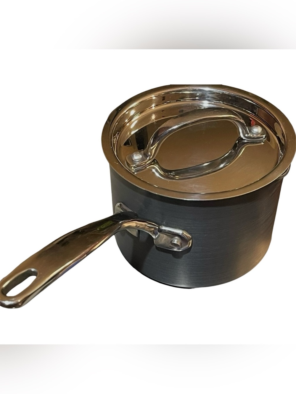 Technique Commercial Anodized Non-Stick 2Qt Chef Sauté Sauce Fry Pan & Lid